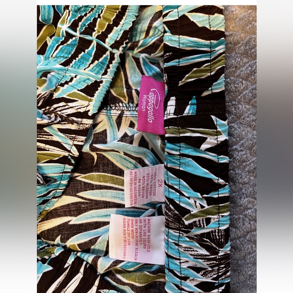 pappagallo Pull On Capri Pants Size 2X - Picture 7 of 9